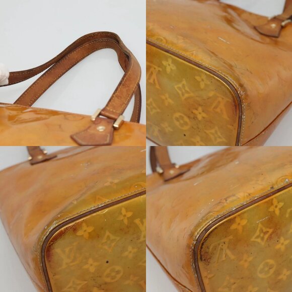 LOUIS VUITTON Monogram Vernis Houston Hand Bag Gris M91053 LV Auth 130209 - Picture 15 of 15